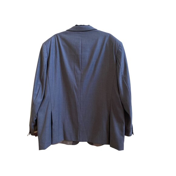 Vinci Mens Medium Gray Blazer Jacket Super 150s Zegna Style 50R/45W Polyester & - Picture 8 of 8